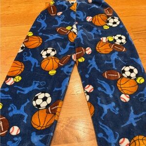 Made With Love and Kisses sport Themed Pajama Pants. Kids size 7-8.
